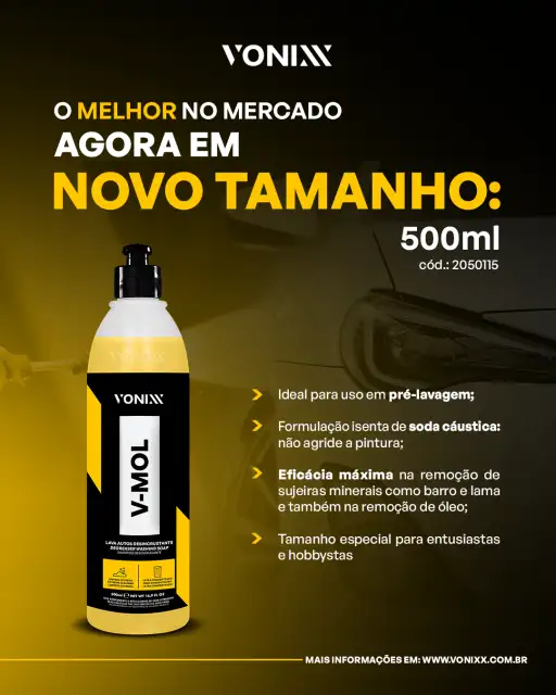 Shampoo Pre-Lavagem V-Mol 500ml - Vonixx