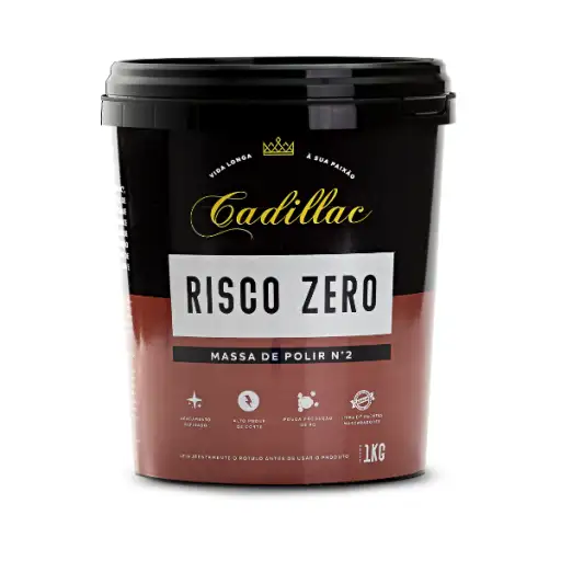 Massa Polir Risco Zero 1kg - Cadillac