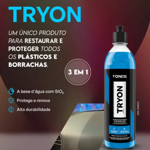 Condicionador de Plasticos e Borrachas Tryon 500ml - Vonixx