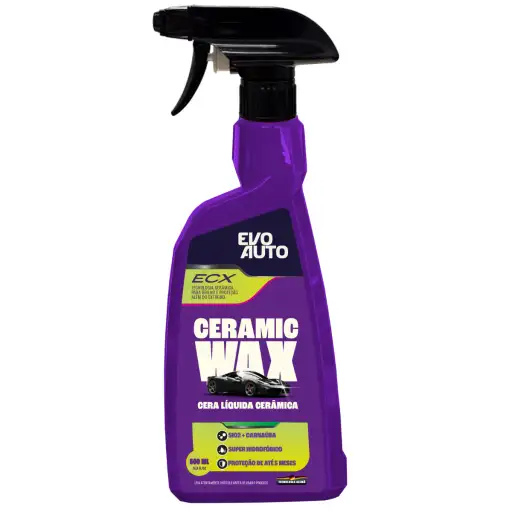 Cera Liquida Hibrida Ceramic Wax ECX 500ml - Evo Auto
