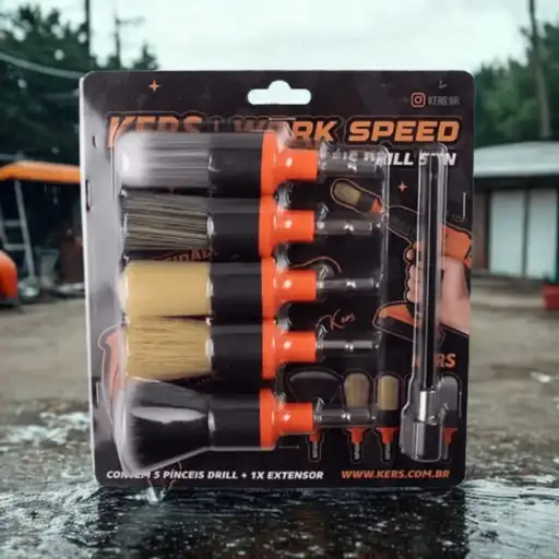 Kit 5 Pinceis Drill Work Speed - Kers