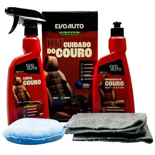Kit cuidado com o Couro - Evo Auto