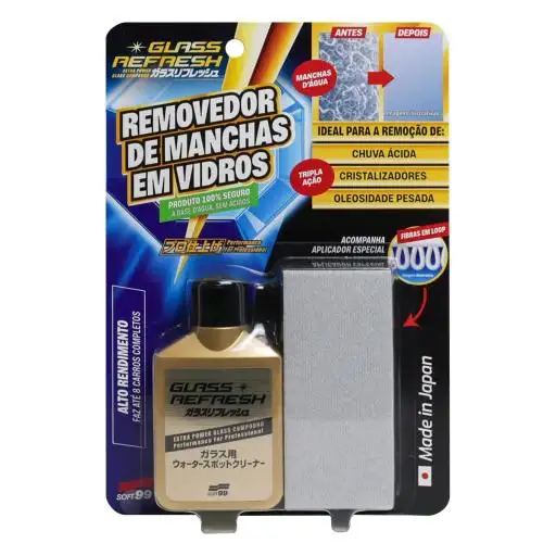 Removedor de Marcas de Água Glass Refresh 80ml - Soft99