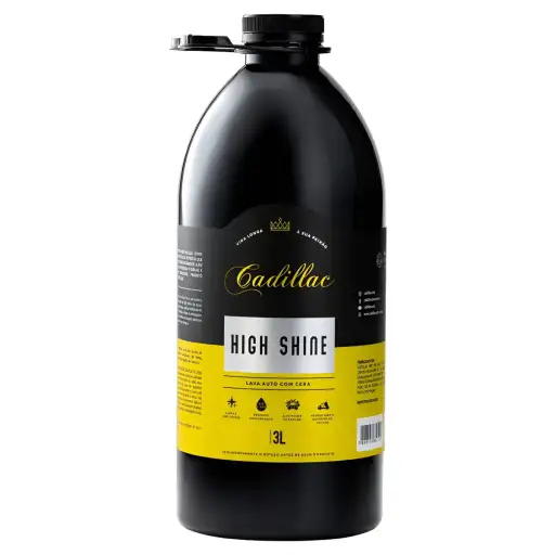 Shampoo Automotivo Com Cera High Shine 3L - Cadillac