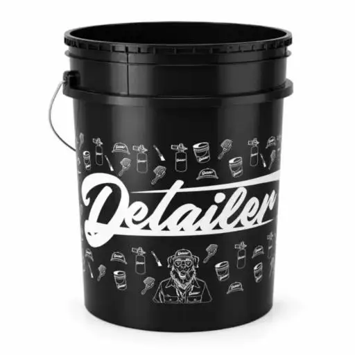 Balde Com Separador De Particulas Preto 19L - Detailer