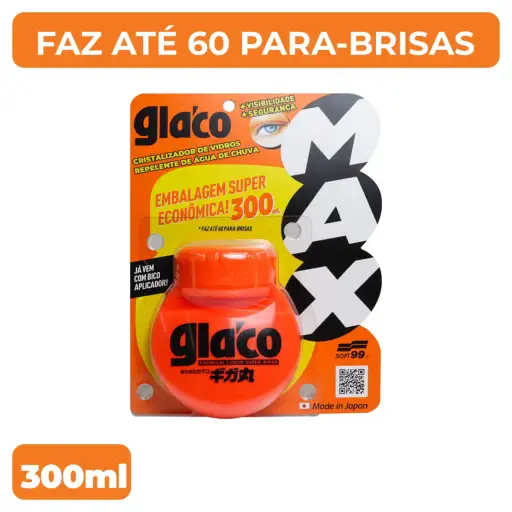 Cristalizador de Vidros Glaco Max 300ml - Soft99